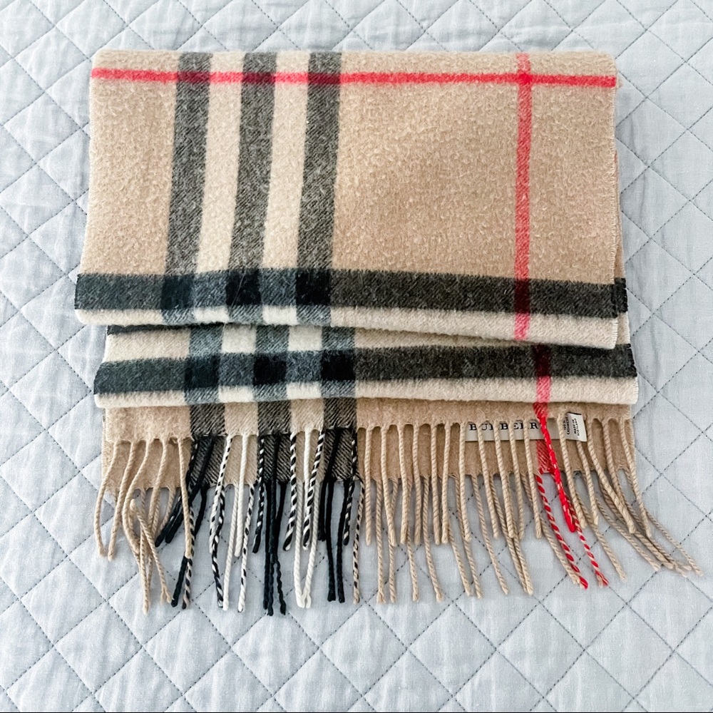 Burberry Classic Check Cashmere Scarf